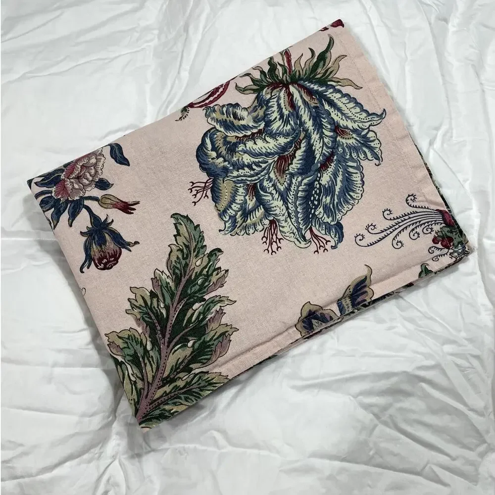 Pottery Barn Laurel Palampore Linen Cotton Standard  Sham Blush Multi 26x20